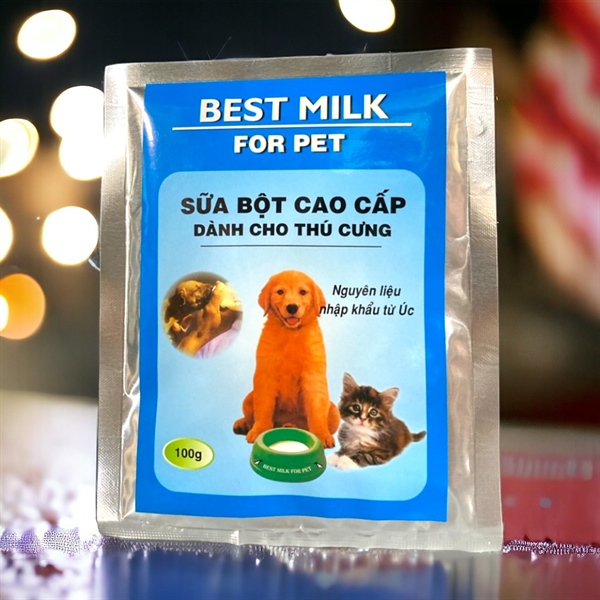Sữa chó,mèo Úc - Best Milk Fort Pet 100gr - Gói