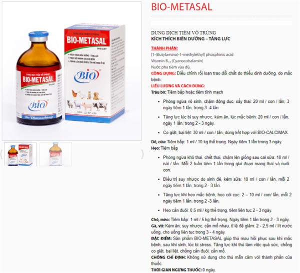 BIO METASAL - Lọ 100ml - Ảnh 5