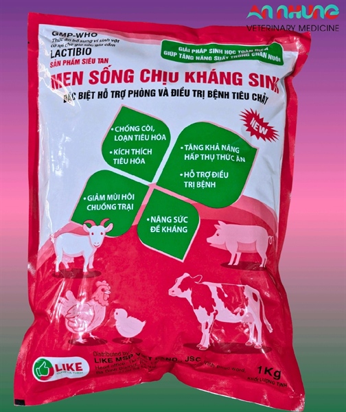 LIKE MEN SỐNG CHỊU KHÁNG SINH 1kg - Gói 10in1