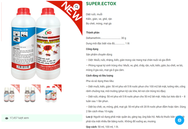 ND SUPER ECTOX 1 Lít - Chai 1 lít - Ảnh 3
