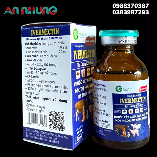 Goovet Ivermectin 20ml - Lọ 20ml
