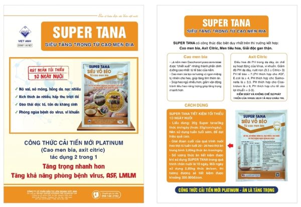 VIAVET SUPER TANA PLANTIUM 1kg - Bung đùi, nở mông vai - thùng 10kg - Ảnh 5