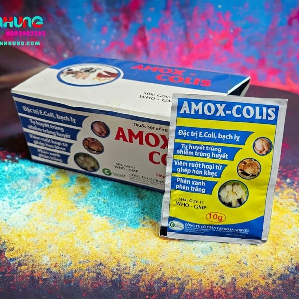 Goovet Amox Colis 10gr - Hộp 50 gói