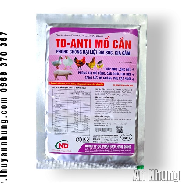 ND Anti Mổ Cắn 100g - gói