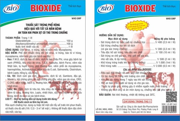 BIO XIDE 1 Lít - Thùng 10 can - Ảnh 3