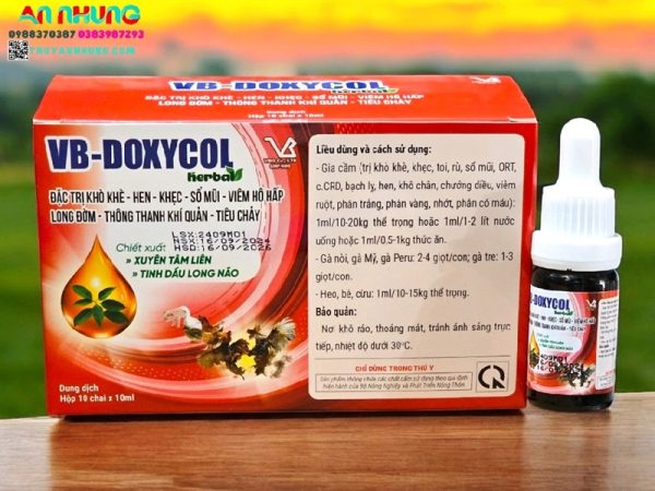 VB DOXYCOL HERBAL ORAL 10ml - Thùng 10 hộp - Ảnh 2