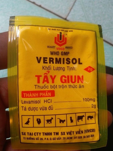 VIVCO Tẩy Giun 2gr - Bịch 200 gói