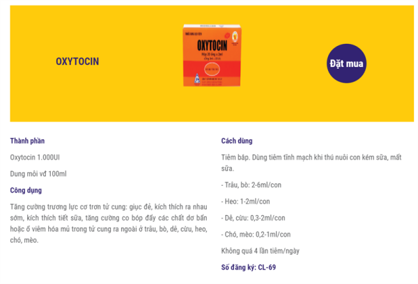 CLay Oxytocin 2ml/ống - Thùng 150 hộp - Ảnh 3