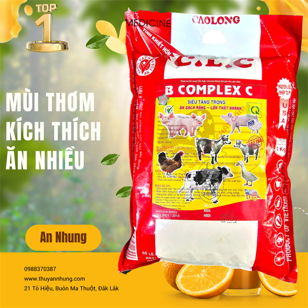 CAO LONG BCOMPLEX C - Thùng 20 gói