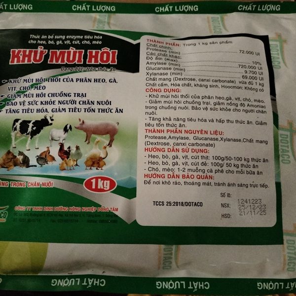 Đồng Tâm Men Khử Mùi 1kg - Chai