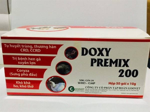 Goovet Doxy Premix 200 10gr - hộp 50 gói - Ảnh 2