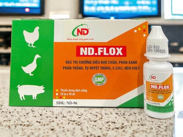 ND Flox 10ml (Chướng diều, khô chân) - Hộp 15 lọ
