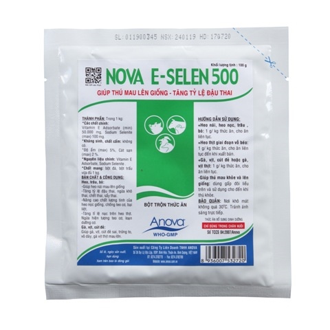 Anova E Selen 500 100g - gói/100g