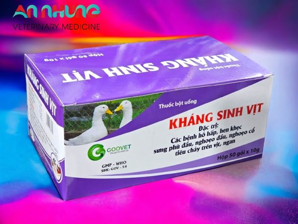Goovet Kháng sinh VỊT - Hộp 50 gói