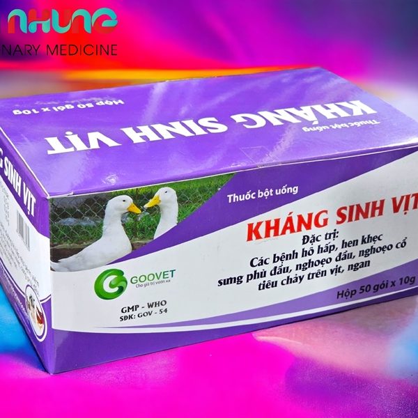Goovet Kháng sinh VỊT - Hộp 50 gói