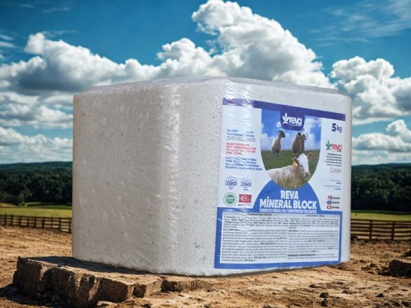 Đá liếm REVA MINERAL BLOCK (Vuông Trắng) - viên 5kg - Thổ Nhĩ Kỳ - Thùng 4 viên