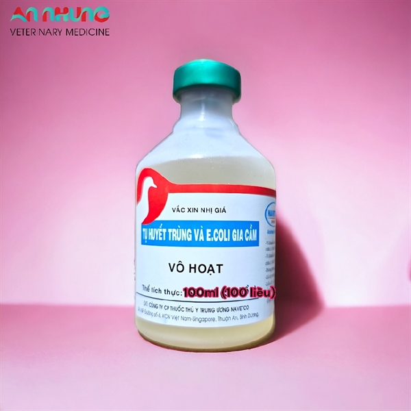 VACCINE NAVETCO - TỤ HUYẾT TRÙNG VÀ ECOLI GIA CẦM - Lọ 100 liều