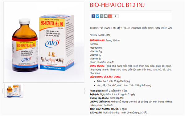 BIO HEPATOL B12 100ml - Thùng 25 chai - Ảnh 3