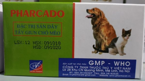 Drich Pharcado (KST chó, mèo) 2gr - Hộp 25 gói - Ảnh 3