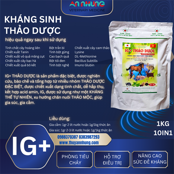 SUMI KHÁNG THỂ IG+ 1Kg - Gói 10in1
