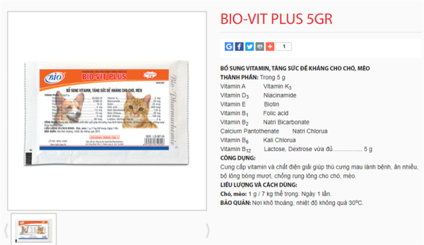 Bio Vit Plus 5gr - Hộp 50 gói - Ảnh 4