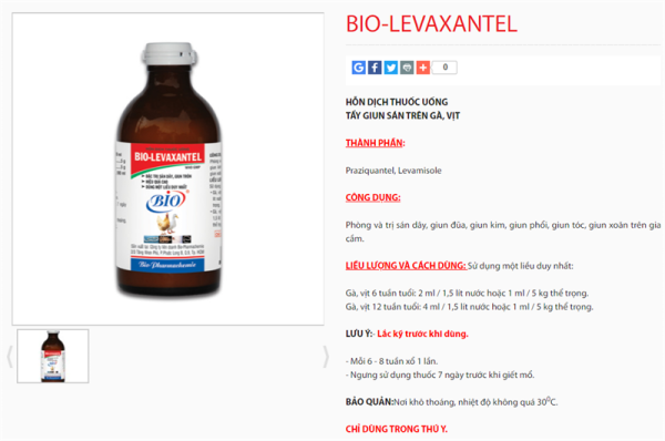 Bio Levaxantel 1Lit - can - Ảnh 2