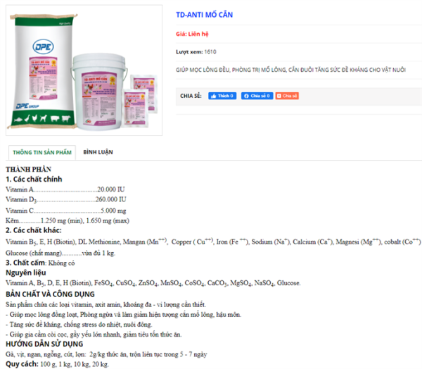 ND Anti Mổ Cắn 100g - gói - Ảnh 3