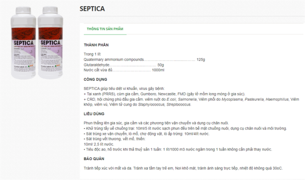 AGRI SEPTICA 1 lít - CAN 1 LÍT - Ảnh 2
