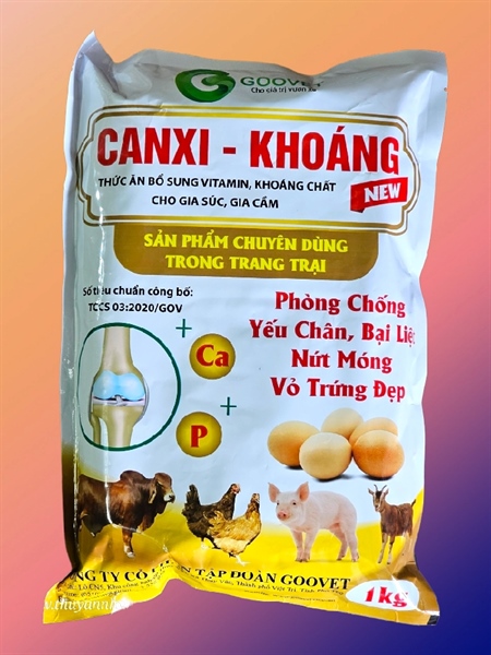 GOOVET CALCI KHOÁNG 1kg - Gói 5in1