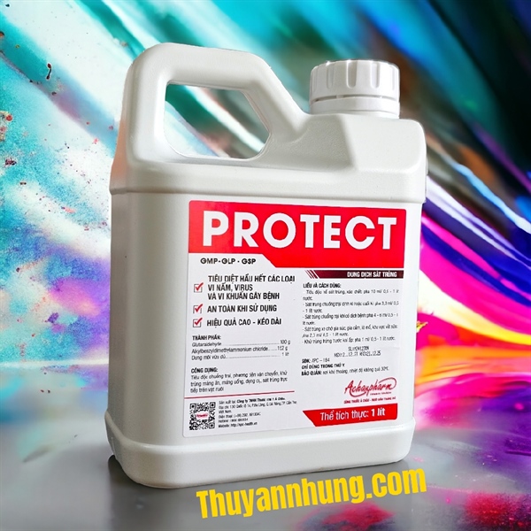 Á CHÂU - PROTECT 1 lít - Sát trùng chuồng trại - Can 1lít