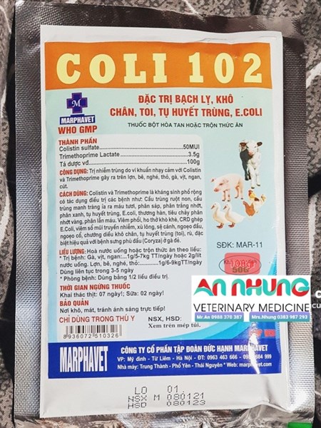 Mar Coli 102 100gr - Gói 100gr