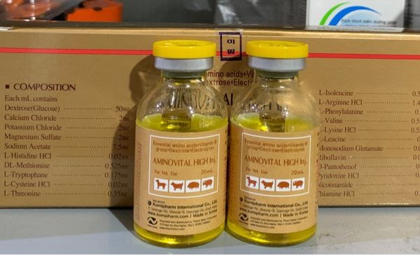 TH.Nhơn Aminovital - Đạm HQ - Hộp 5 lọ