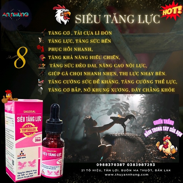 Sagophar Siêu tăng lực 20ml - chai 20ml