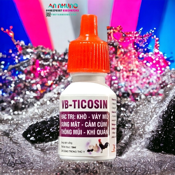 VB Ticosin (Tilmi gà đá) ORAL 10ml - Hộp 10 lọ