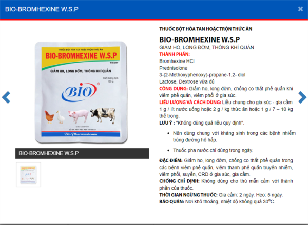 Bio Bromhexine - Thùng 100 gói - Ảnh 3