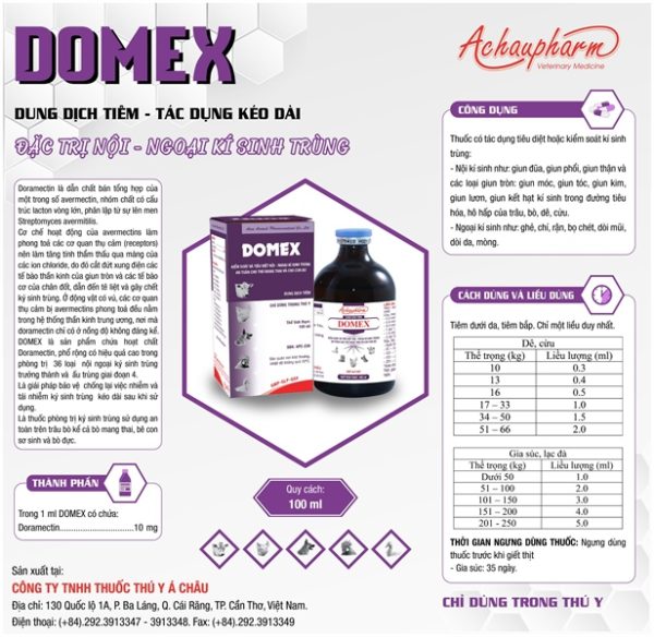 Á Châu DOMEX - Lọ 100ml - Ảnh 3