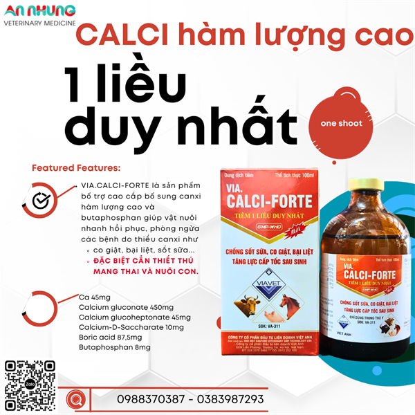 VIA CALCI FORTE 100ml - chai 100ml