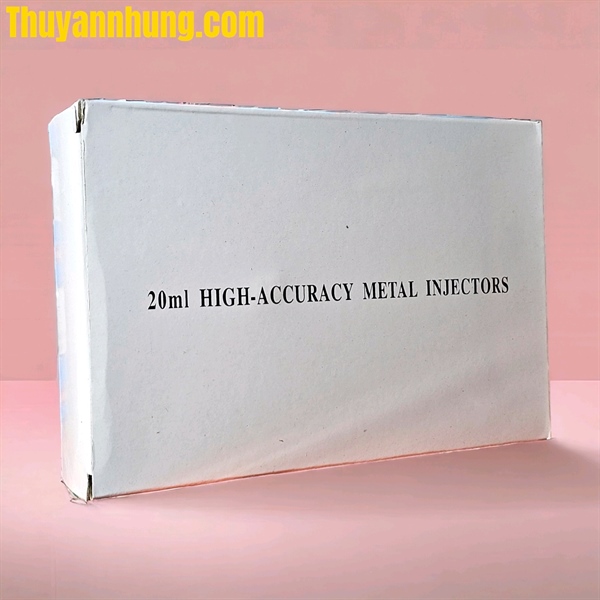Xi lanh Inox Vuông Trắng 20ml (Gioăng cố định) - Cái