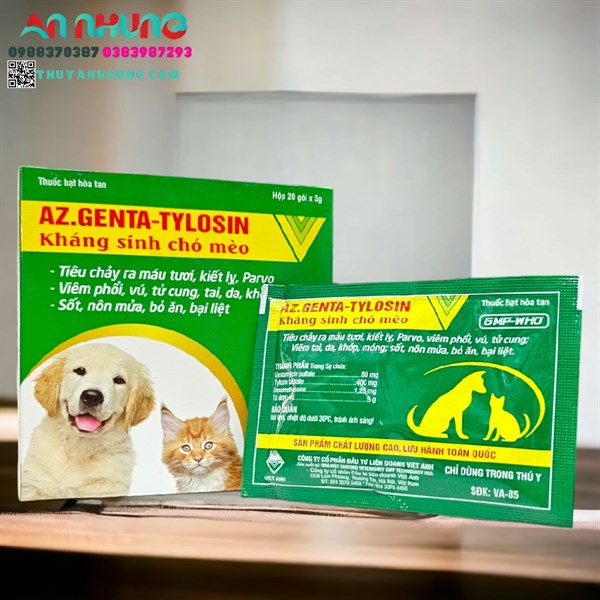 Viavet Genta Tylosin 5gr - Hộp 20 gói