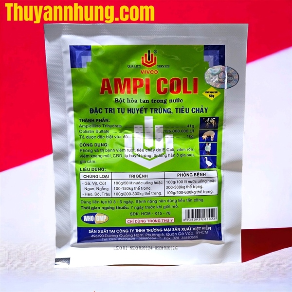 VIVCO AMPI COLI - Thùng 50 gói