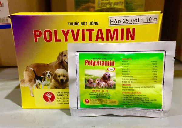 Minh Huy PolyVitamin (chó,mèo) 10gr - Hộp 50 gói - Ảnh 2