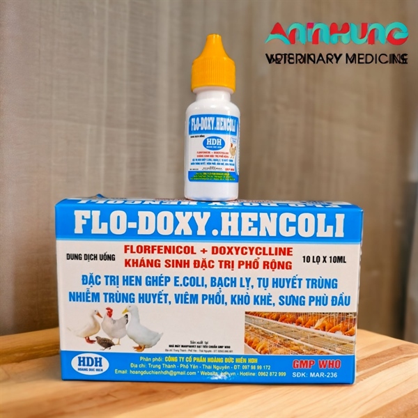 HDH Flodoxy Hencoli Oral 10ml - Hộp 10 lọ