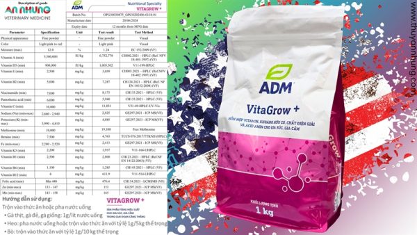 ADM VITA GROW+ 1kg - AD3E - Mỹ - Gói 1KG XÁ - Ảnh 5