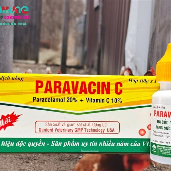 Viavet Paravacin C Oral 10ml - hạ sốt, giảm đau - Lọ