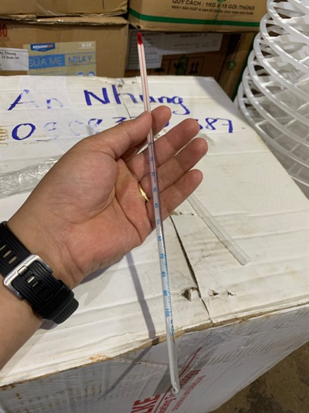 Nhiệt kế 100 độ C - Đũa khuấy tinh - Cái