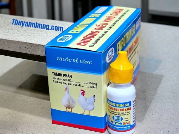 HDH Enrotrin 50 Oral 10ml - Chướng diều, khô chân - Lọ 10ml - Ảnh 3