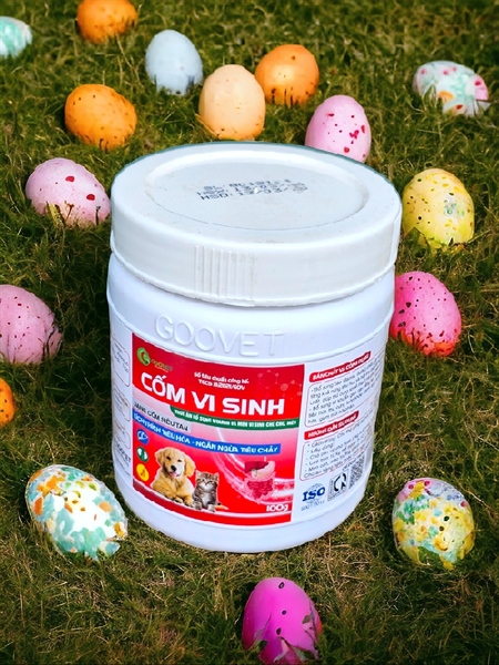 Goovet Cốm Vi Sinh 100gr - thuốc bổ dành cho thú cưng pet - Hũ