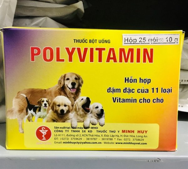 Minh Huy PolyVitamin (chó,mèo) 10gr - Hộp 50 gói