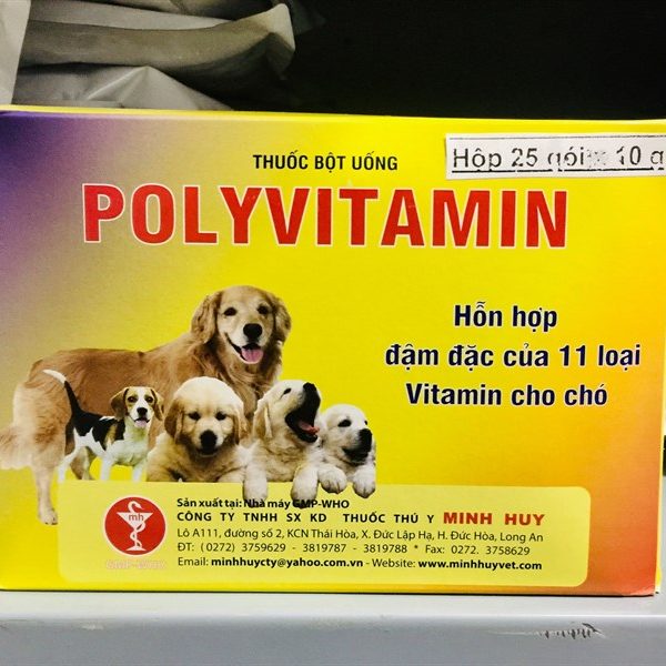 Minh Huy PolyVitamin (chó,mèo) 10gr - Hộp 50 gói