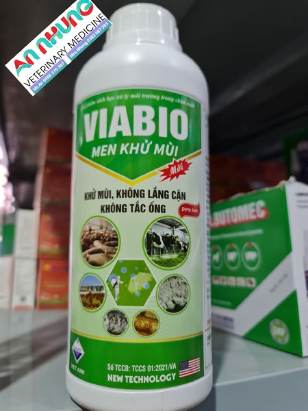 VIABIO - Men Khử Mùi 1 lít - Chai